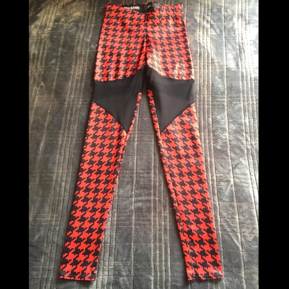 SAMPLE BlackMilk Red Houndstooth Spartan Legs XS